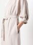Peserico Midi-jurk met gestrikte taille Beige - Thumbnail 5
