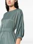Peserico Midi-jurk met gestrikte taille Groen - Thumbnail 5