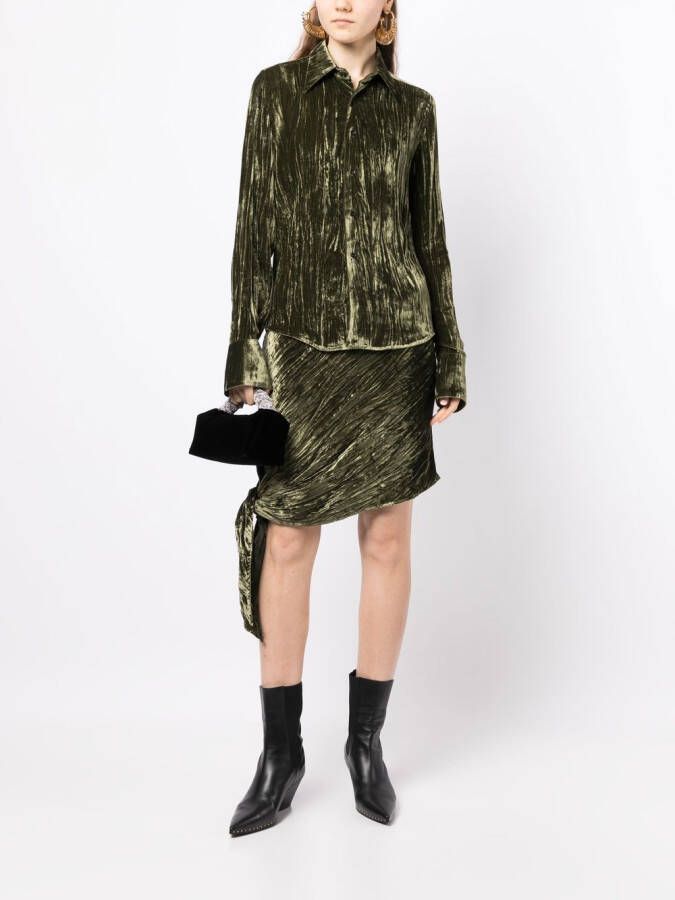 Petar Petrov Asymmetrische mini-rok Groen