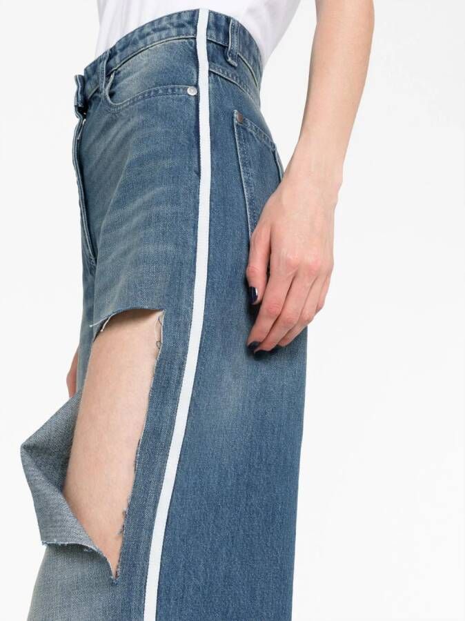 Peter Do Jeans met wijde pijpen Blauw