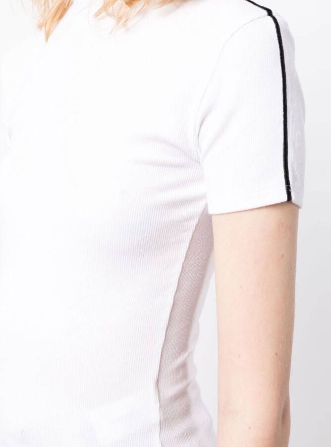 Peter Do T-shirt met contrasterende afwerking Wit