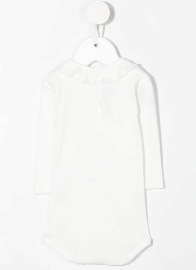 Petit Bateau Babypakje met Peter Pan kraag Wit