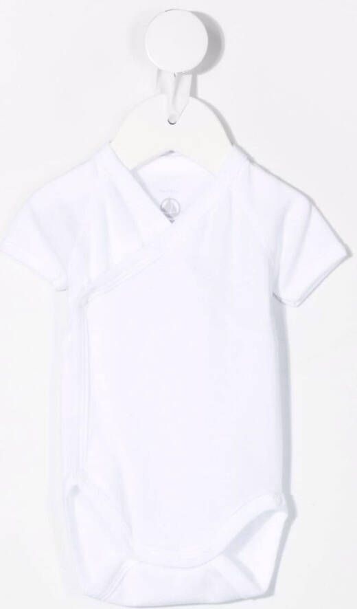 Petit Bateau Body met korte mouwen Wit
