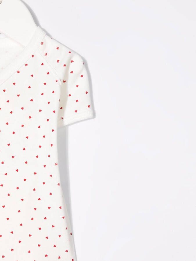 Petit Bateau Body met print Wit