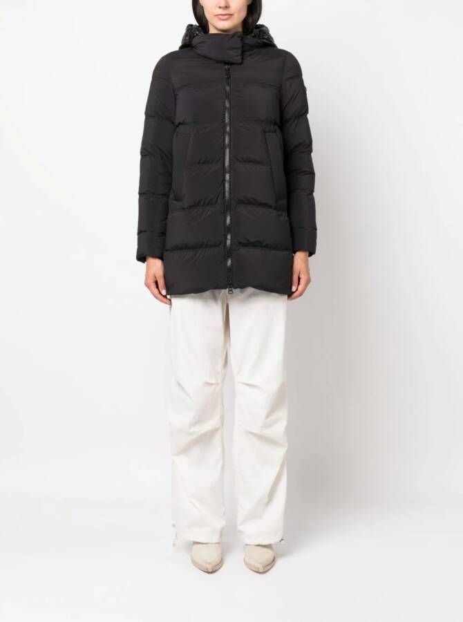 Peuterey Donsjack met logopatch Zwart