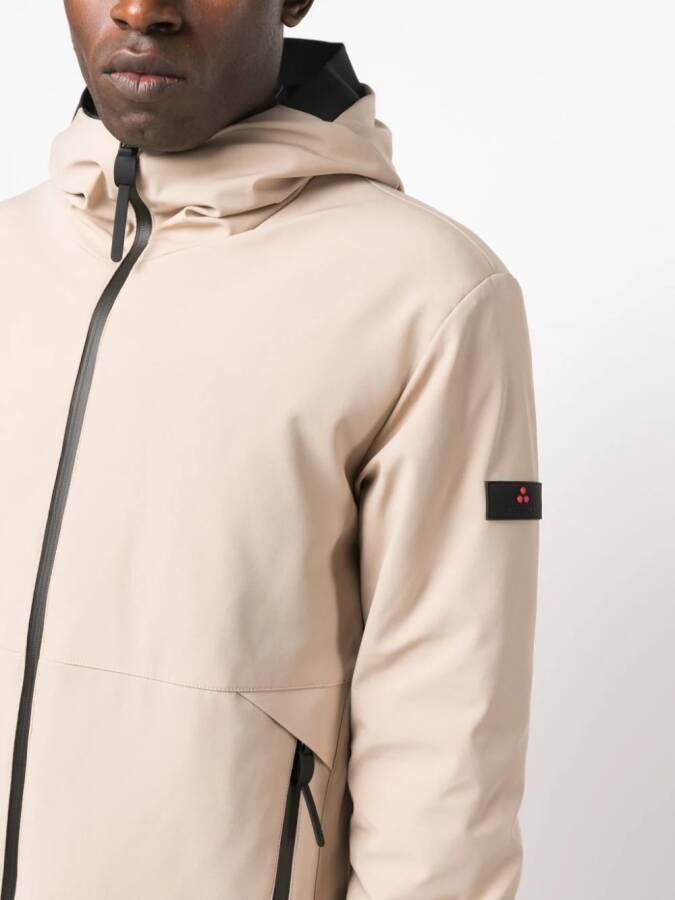 Peuterey Jack met logopatch Beige