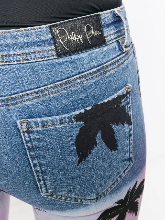 Philipp Plein Aloha Plein skinny jeans Blauw
