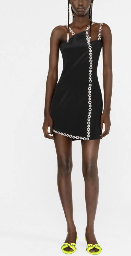 Philipp Plein Asymmetrische mini-jurk Zwart