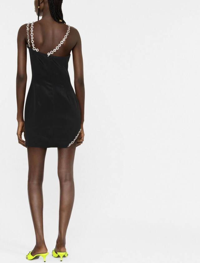Philipp Plein Asymmetrische mini-jurk Zwart