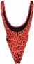 Philipp Plein Badpak met luipaardprint Rood - Thumbnail 2