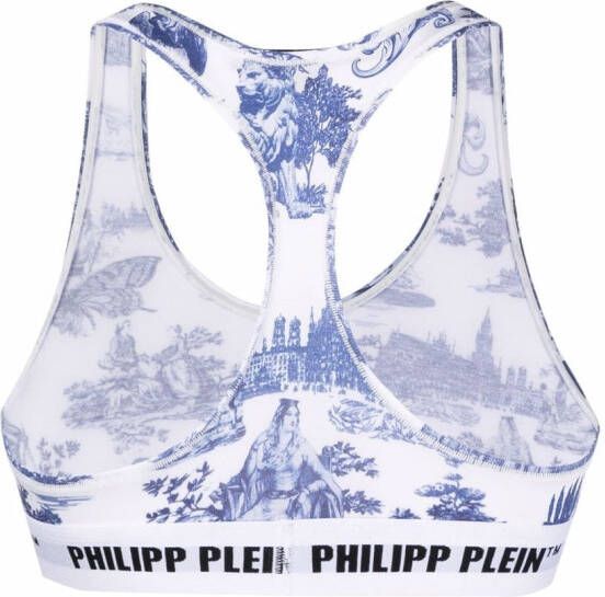 Philipp Plein En Plein Air bh met logo Wit