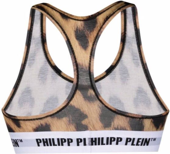 Philipp Plein Bh met luipaardprint Beige