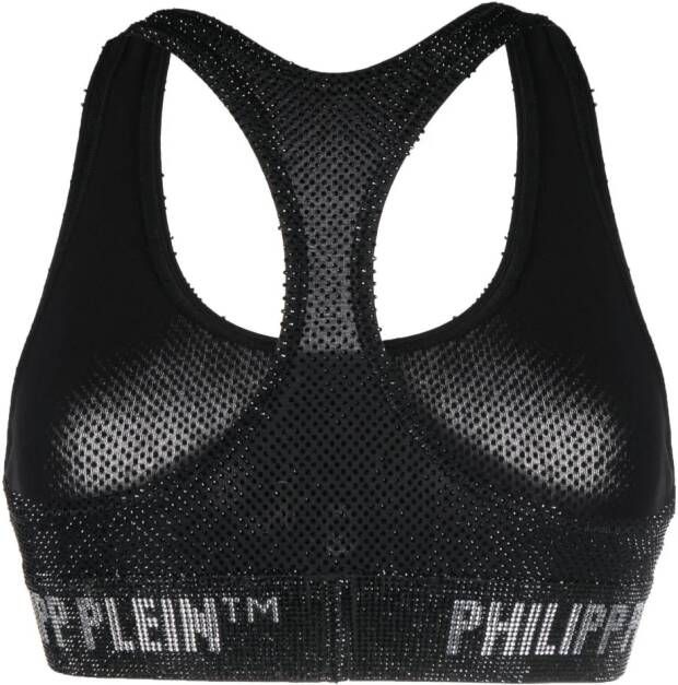Philipp Plein Bh verfraaid met kristallen Zwart
