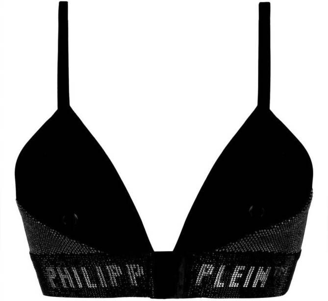 Philipp Plein Bh verfraaid met stras Zwart