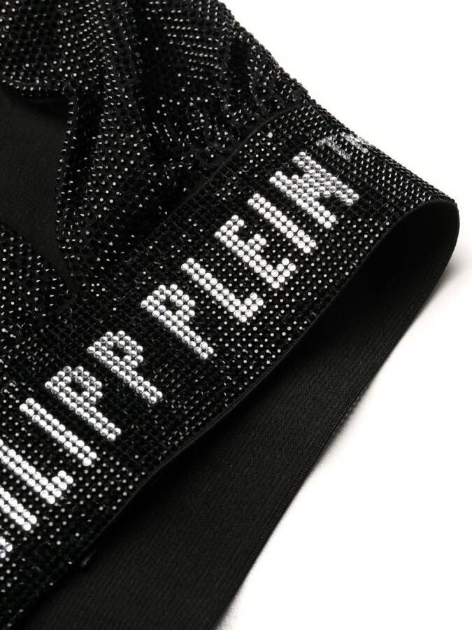 Philipp Plein Bh verfraaid met stras Zwart