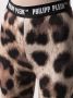 Philipp Plein Bikerlegging met luipaardprint Zwart - Thumbnail 5