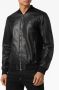Philipp Plein Leren bomberjack Zwart - Thumbnail 3