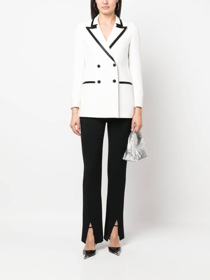 Philipp Plein Blazer met contrasterende afwerking Wit
