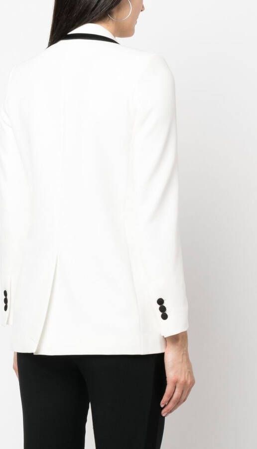 Philipp Plein Blazer met contrasterende afwerking Wit