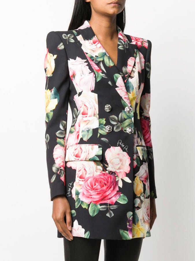 Philipp Plein Blazer met dubbele rij knopen Zwart