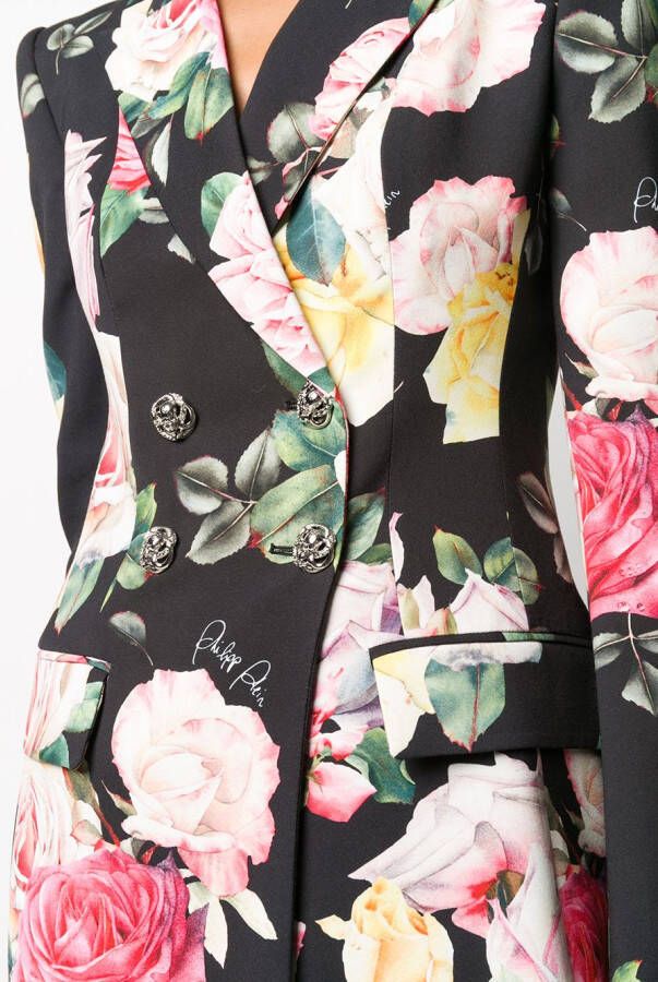 Philipp Plein Blazer met dubbele rij knopen Zwart