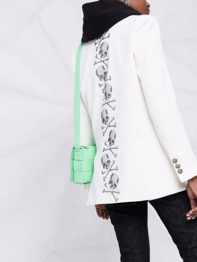 Philipp Plein Blazer met enkele rij knopen Wit