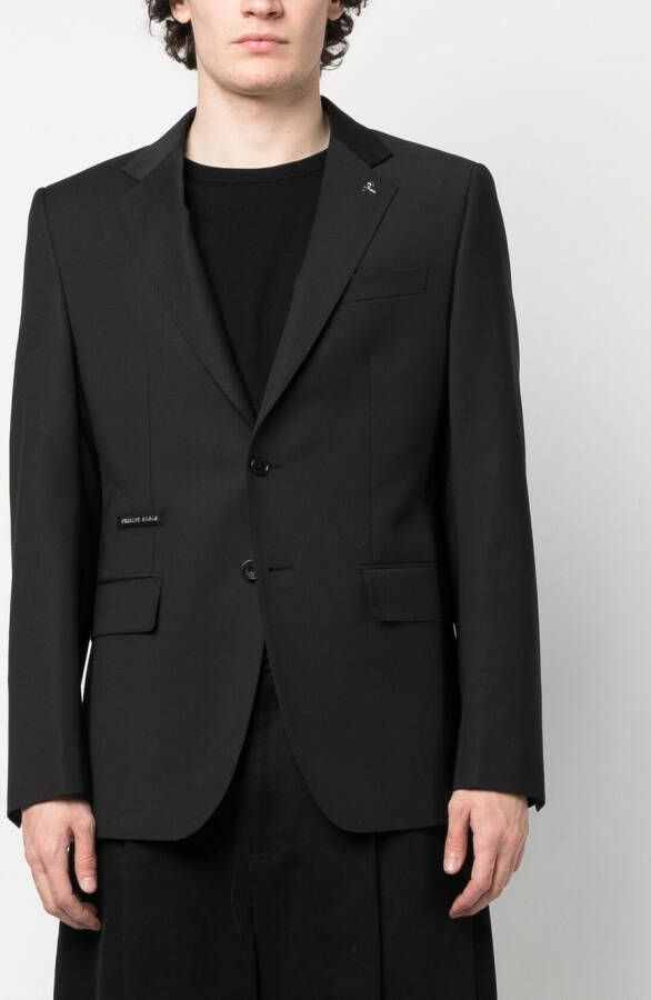 Philipp Plein Blazer met enkele rij knopen Zwart