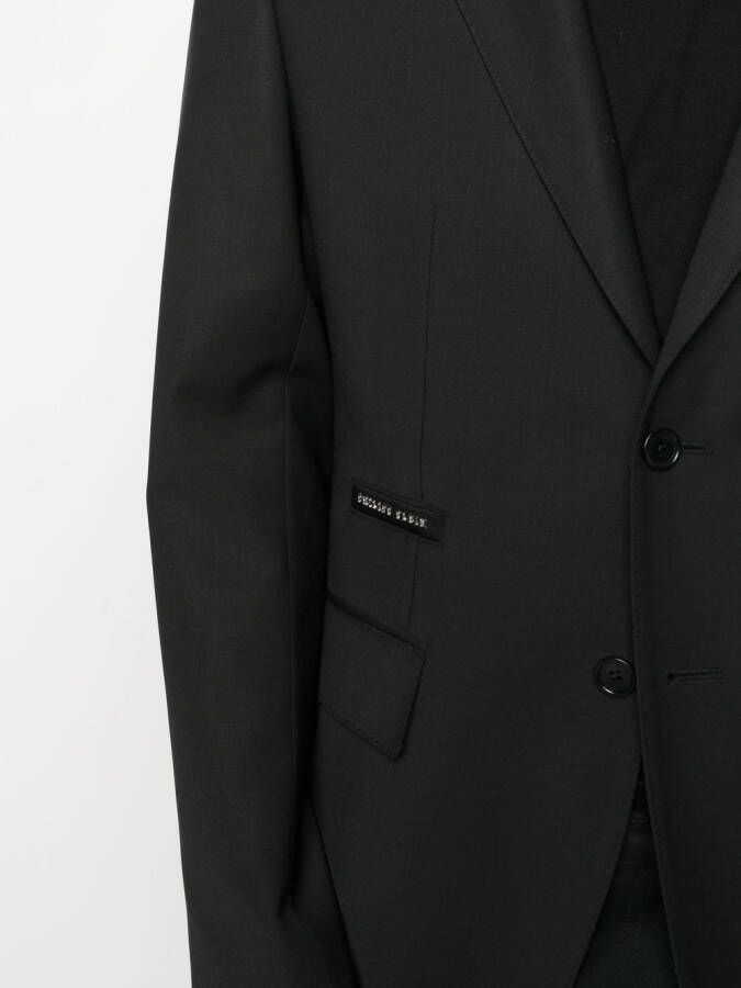 Philipp Plein Blazer met enkele rij knopen Zwart
