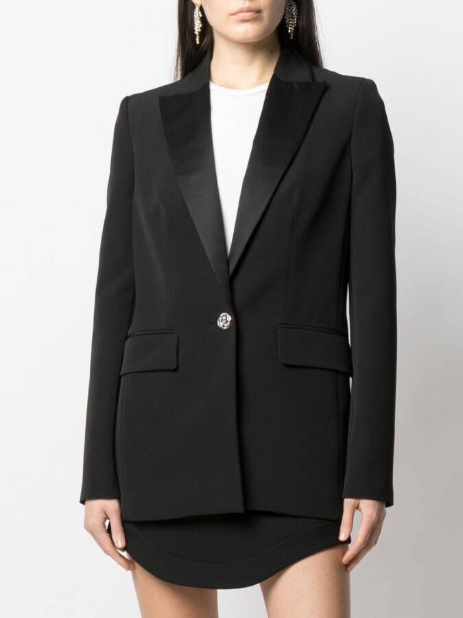 Philipp Plein Blazer met enkele rij knopen Zwart
