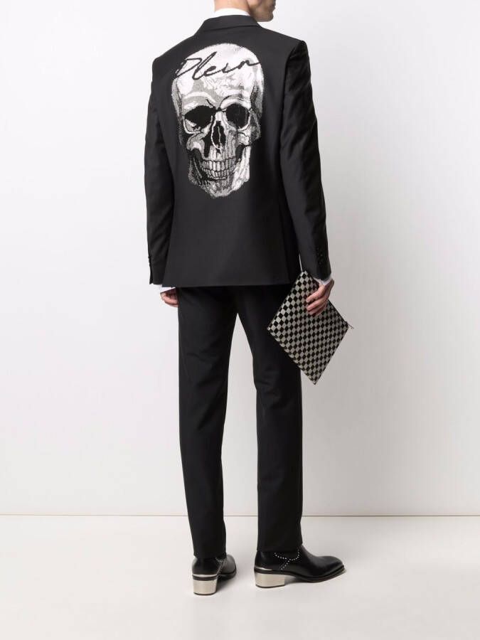 Philipp Plein Blazer met enkele rij knopen Zwart