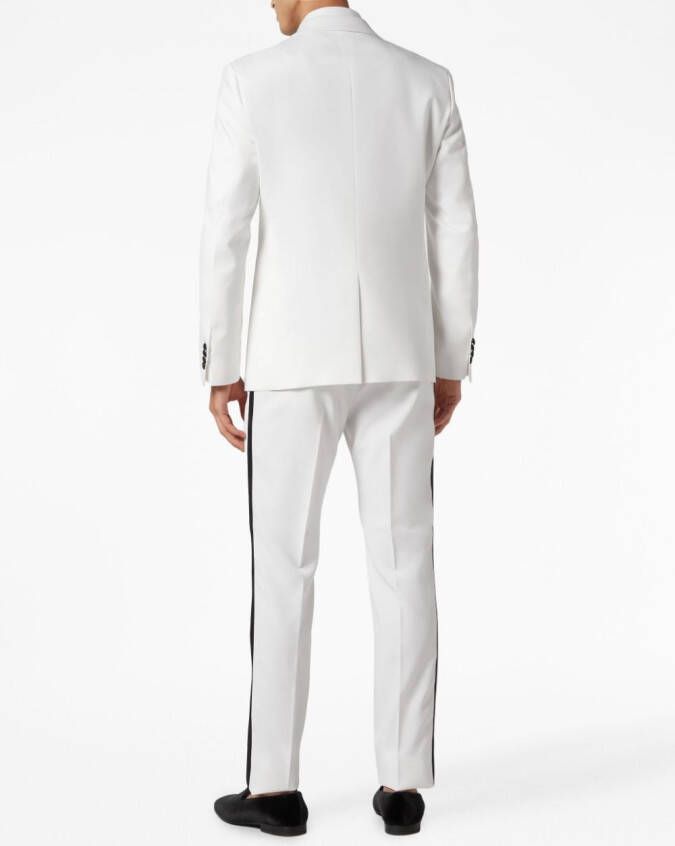 Philipp Plein Blazer met puntige revers Wit