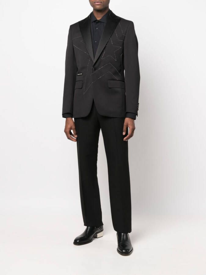 Philipp Plein Blazer met stras Zwart