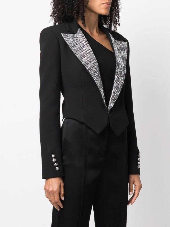 Philipp Plein Blazer verfraaid met kristallen Zwart