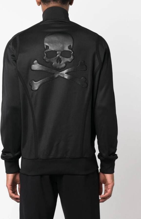 Philipp Plein Bomberjack met patch Zwart