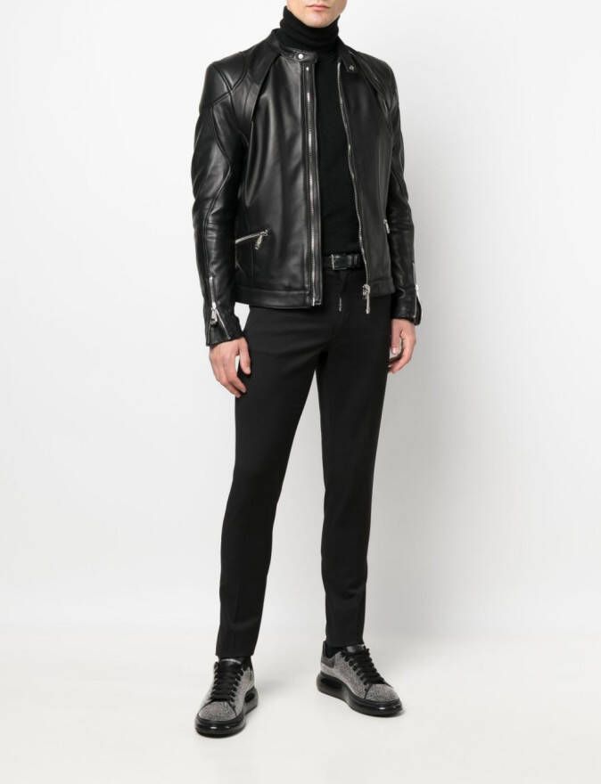 Philipp Plein Bomberjack met rits Zwart