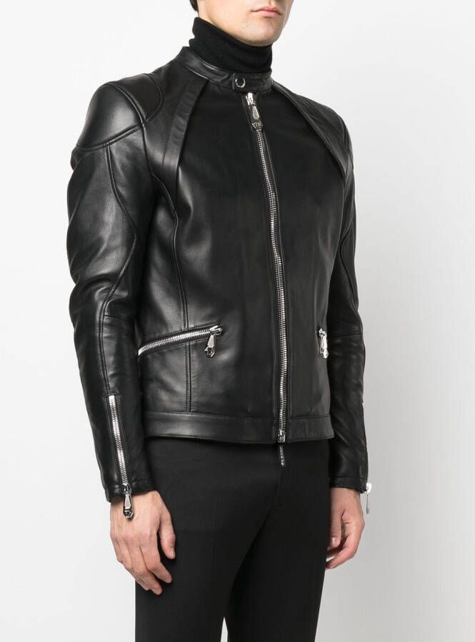 Philipp Plein Bomberjack met rits Zwart