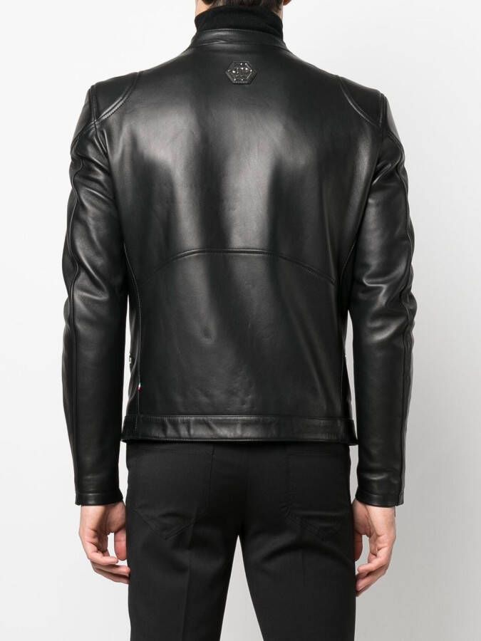 Philipp Plein Bomberjack met rits Zwart