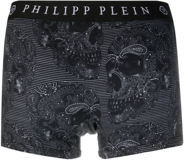 Philipp Plein Boxershorts met paisley-print Zwart