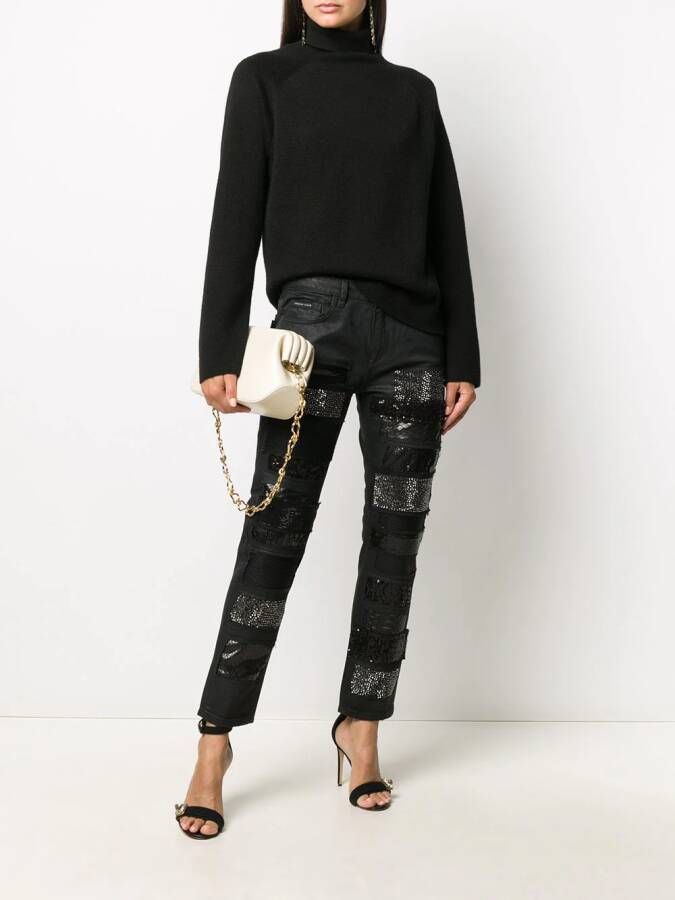 Philipp Plein Boyfriend jeans Zwart