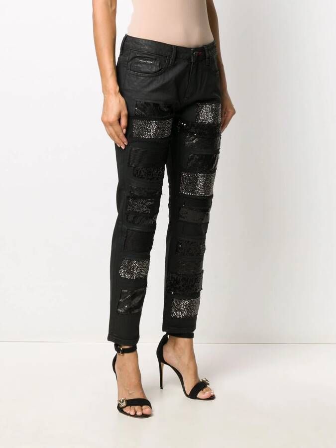 Philipp Plein Boyfriend jeans Zwart