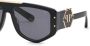 Philipp Plein Bril met rechthoekig montuur Zwart - Thumbnail 5