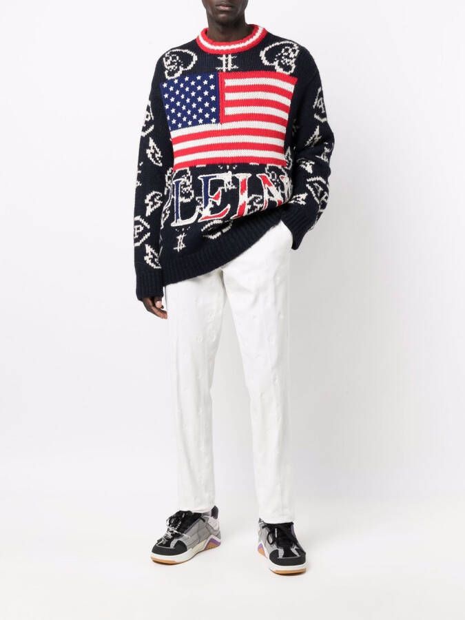 Philipp Plein Broek met borduurwerk Wit