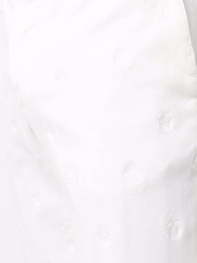 Philipp Plein Broek met borduurwerk Wit