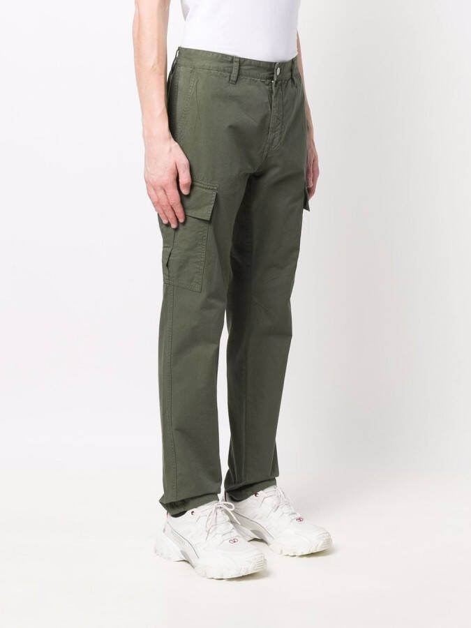 Philipp Plein Straight cargo broek Groen