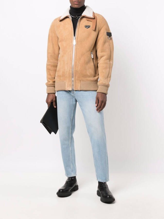 Philipp Plein Carrot jeans Blauw