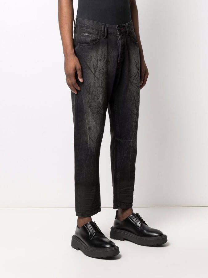 Philipp Plein Carrot jeans Zwart