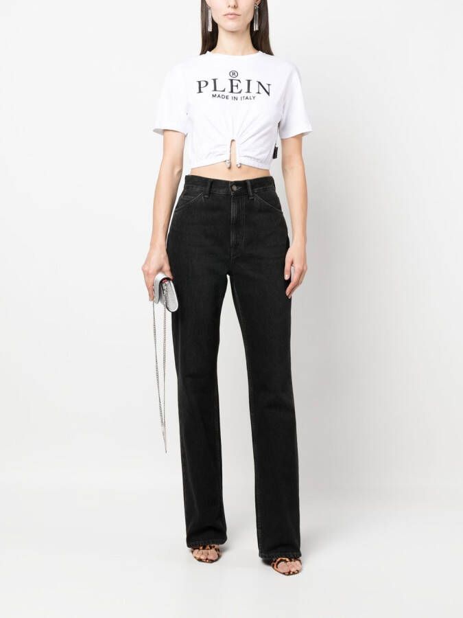 Philipp Plein Cropped T-shirt Wit
