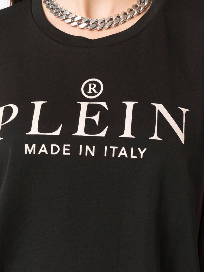 Philipp Plein Cropped T-shirt Zwart