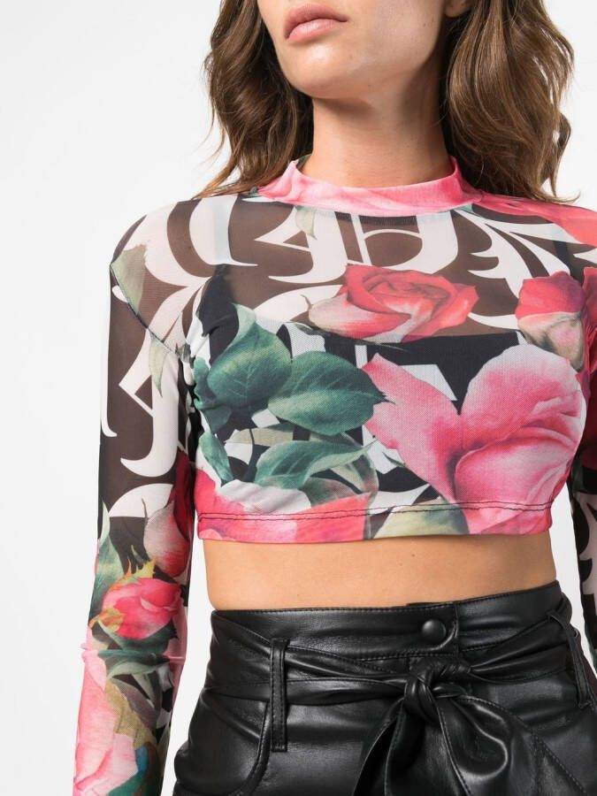 Philipp Plein Cropped top Roze