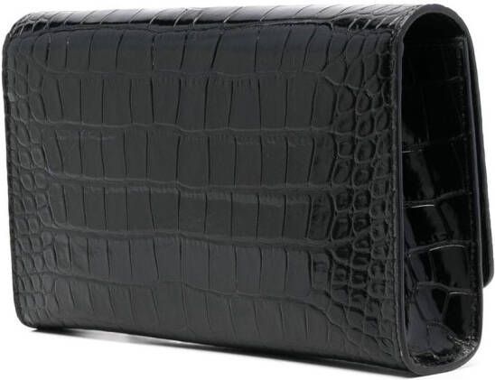 Philipp Plein Crossbodytas met krokodillenleer-effect Zwart